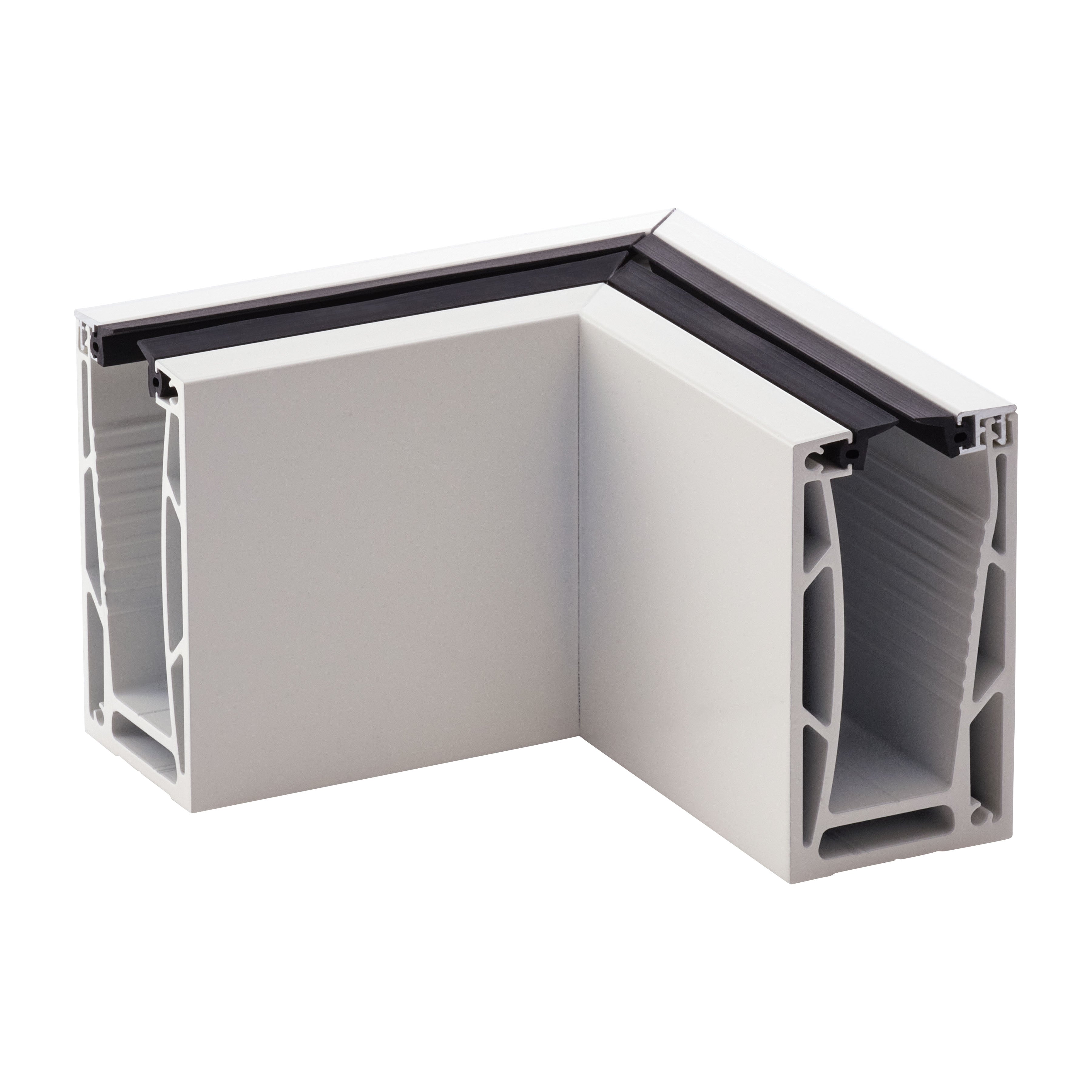 15x15cm Residential Aluminum External Channel / Base Shoe Corner