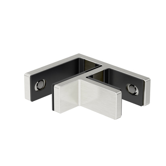 90 Degree Glass to Glass Stainless Steel Stiffener Bracket (for 15-28 ...