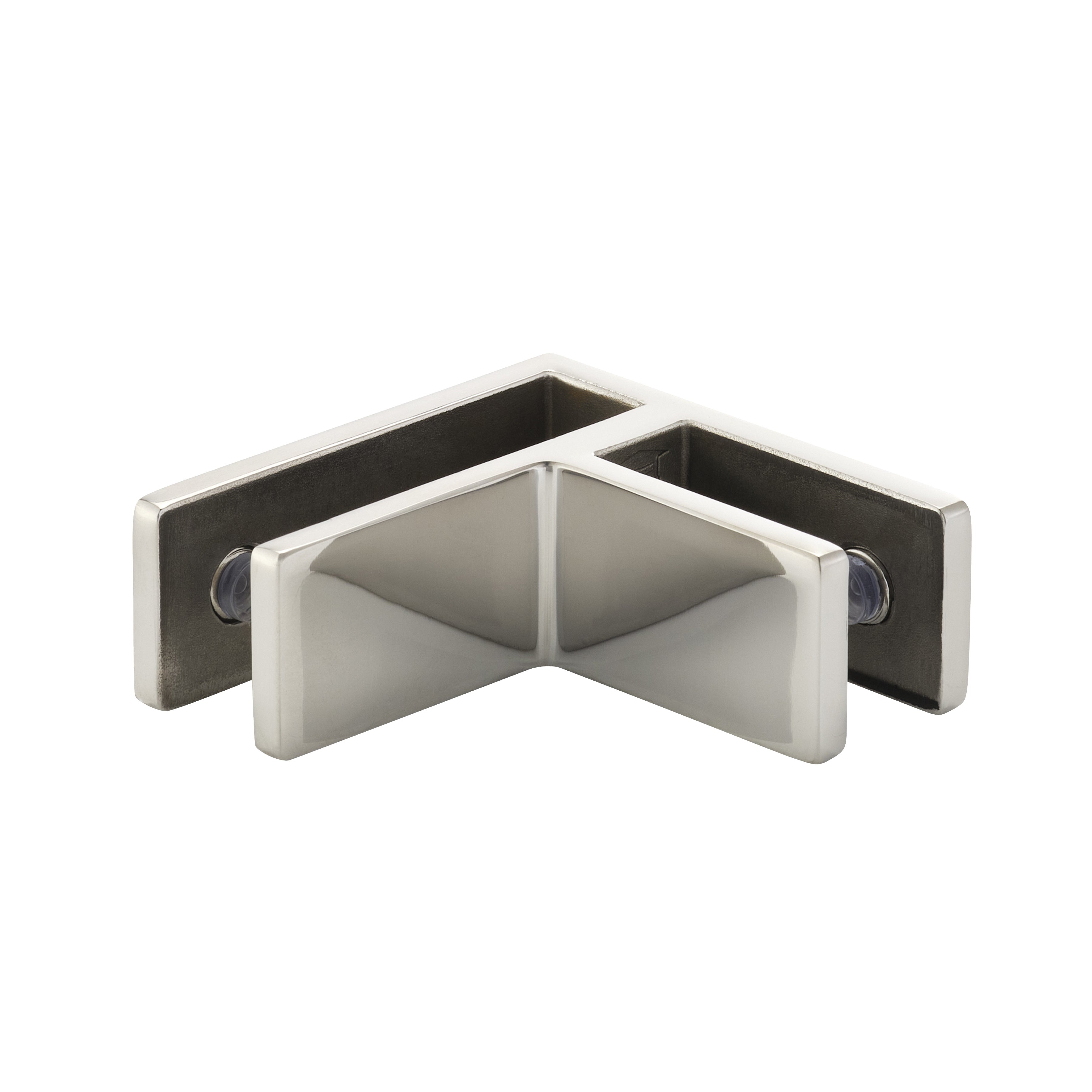 90 Degree Glass to Glass Stainless Steel Stiffener Bracket