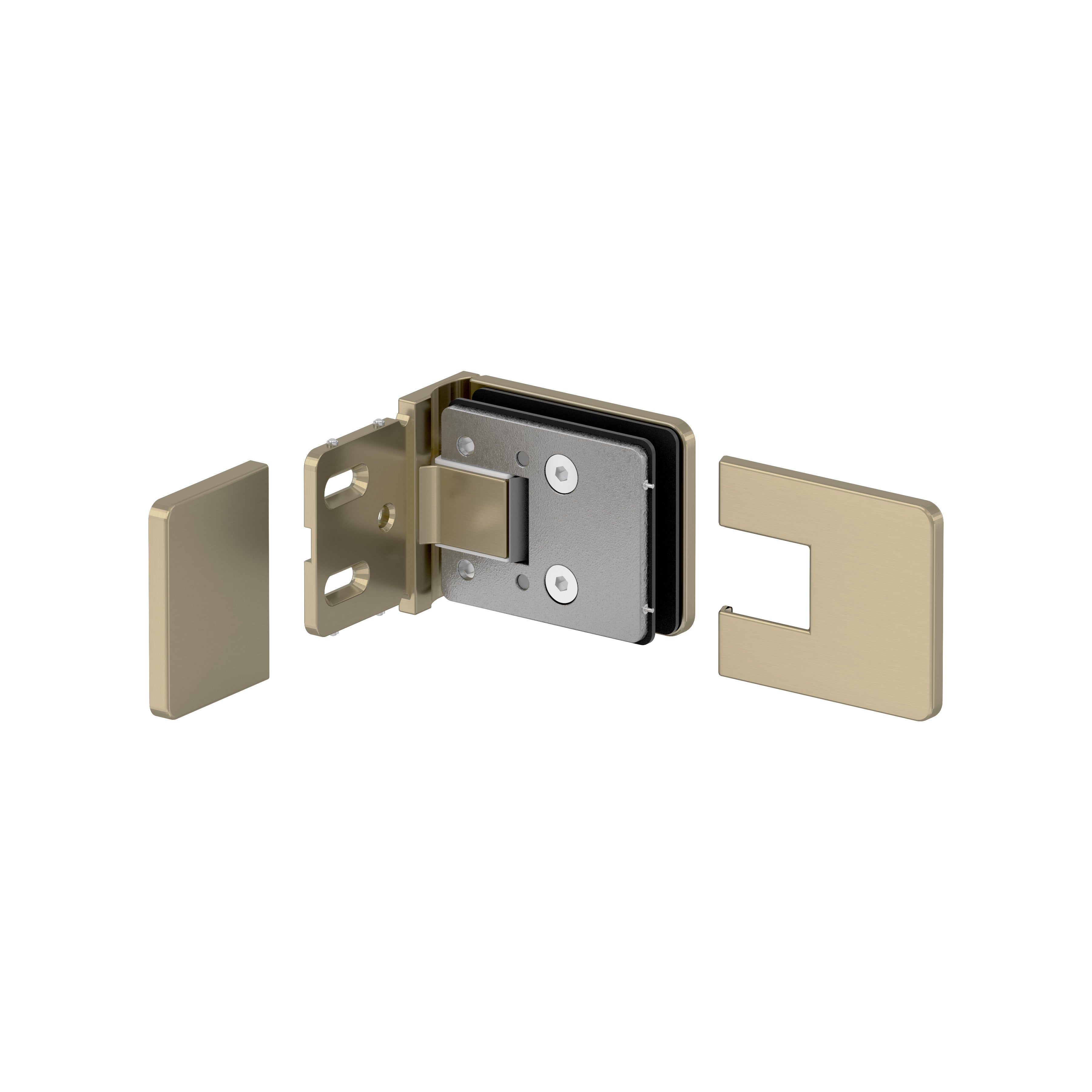 Adjustable Wall Mount Offset Back Plate Hinge – Future Glass LLC