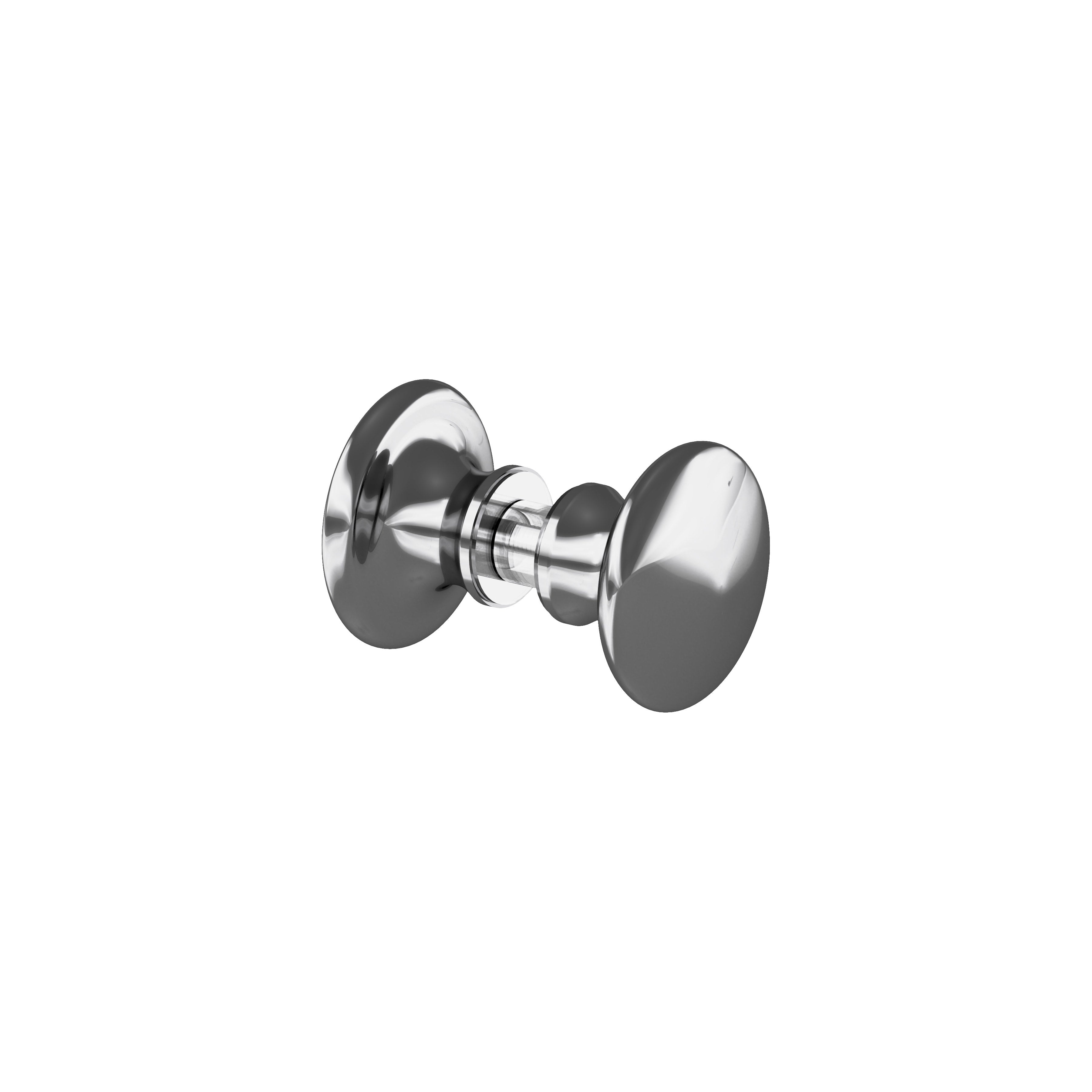 Traditional Style Back-to-Back Shower Doorknobs