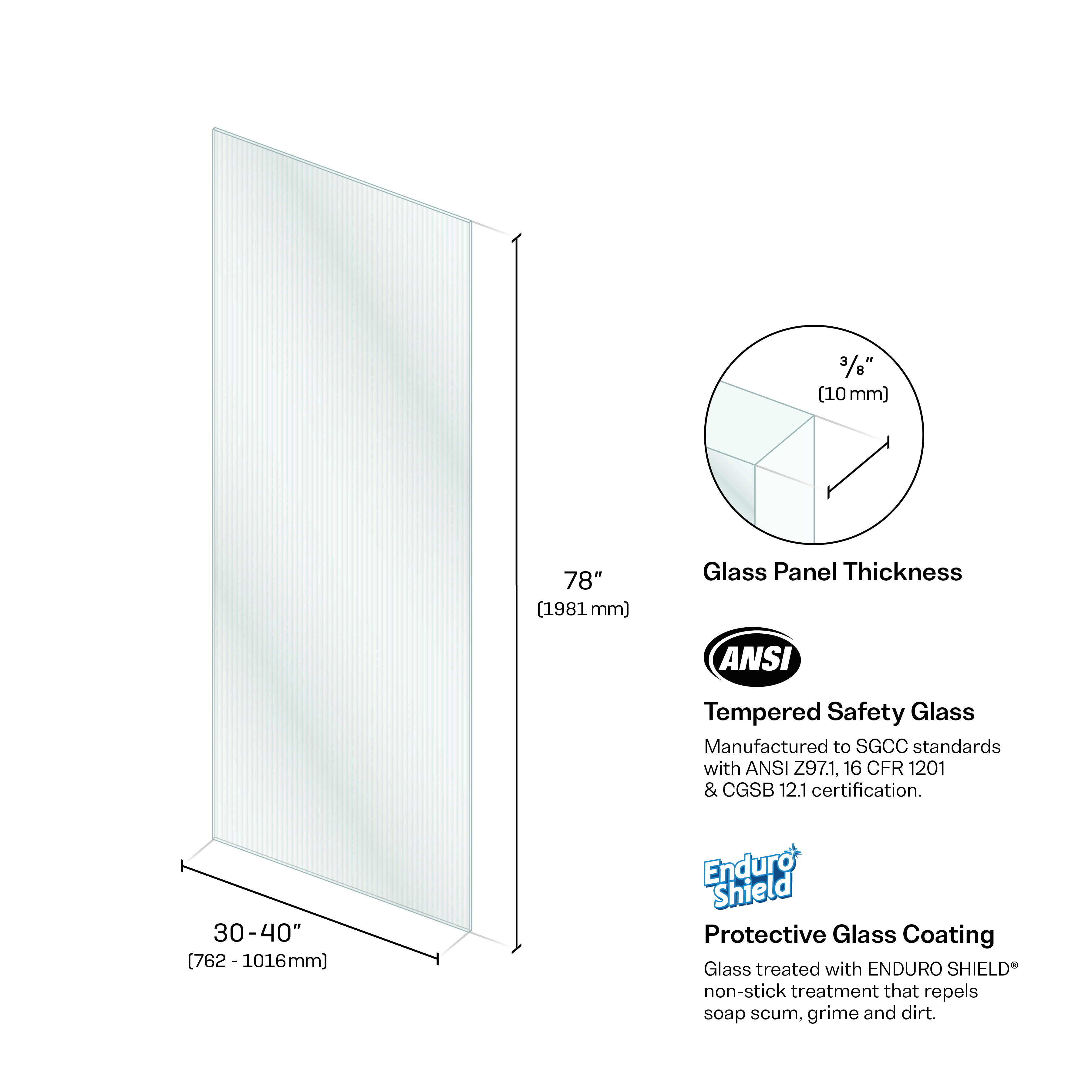 Buy 24 Inch Round Glass Table Top, 1/4 Thick, Flat Polish Edge