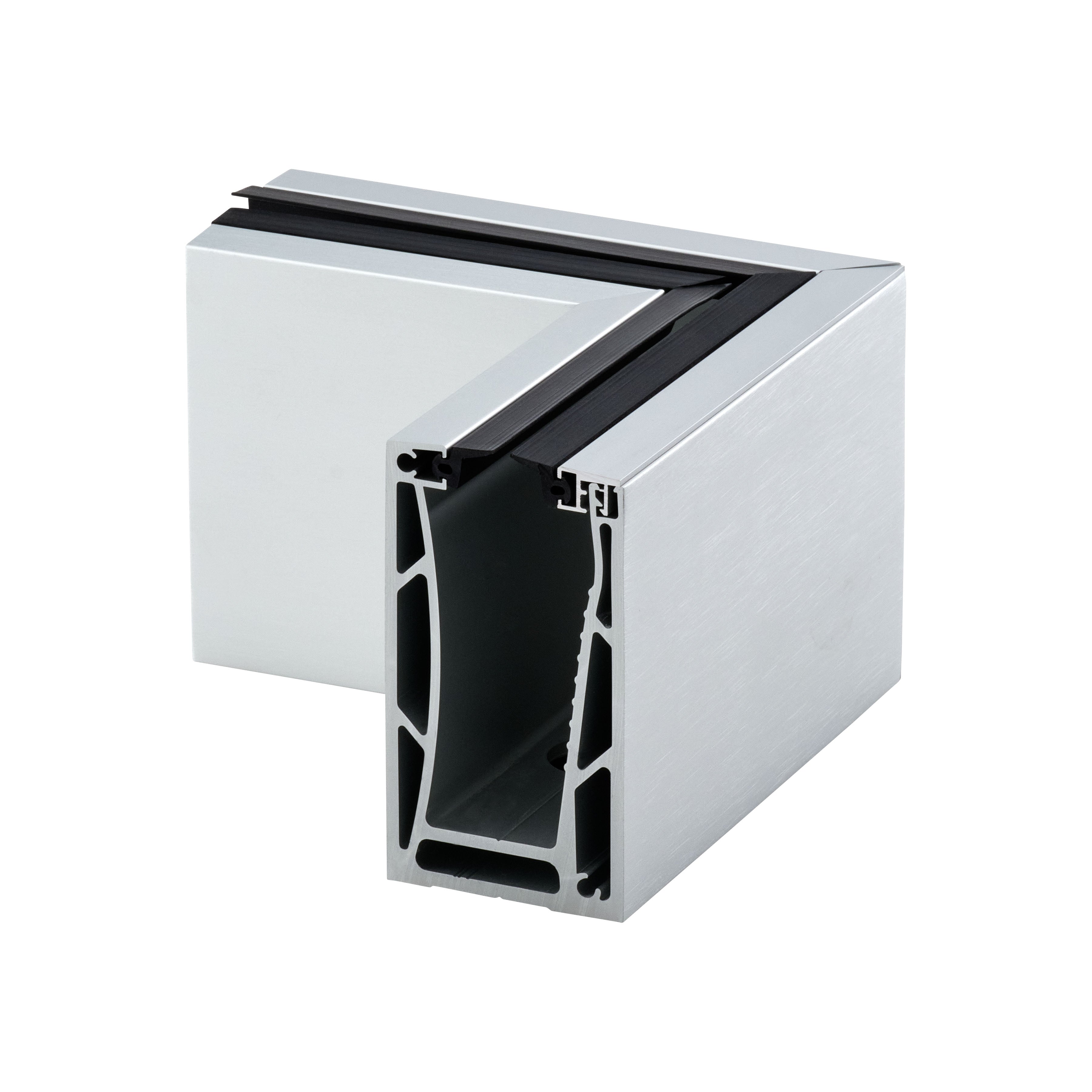 15x15cm Residential Aluminum External Channel / Base Shoe Corner