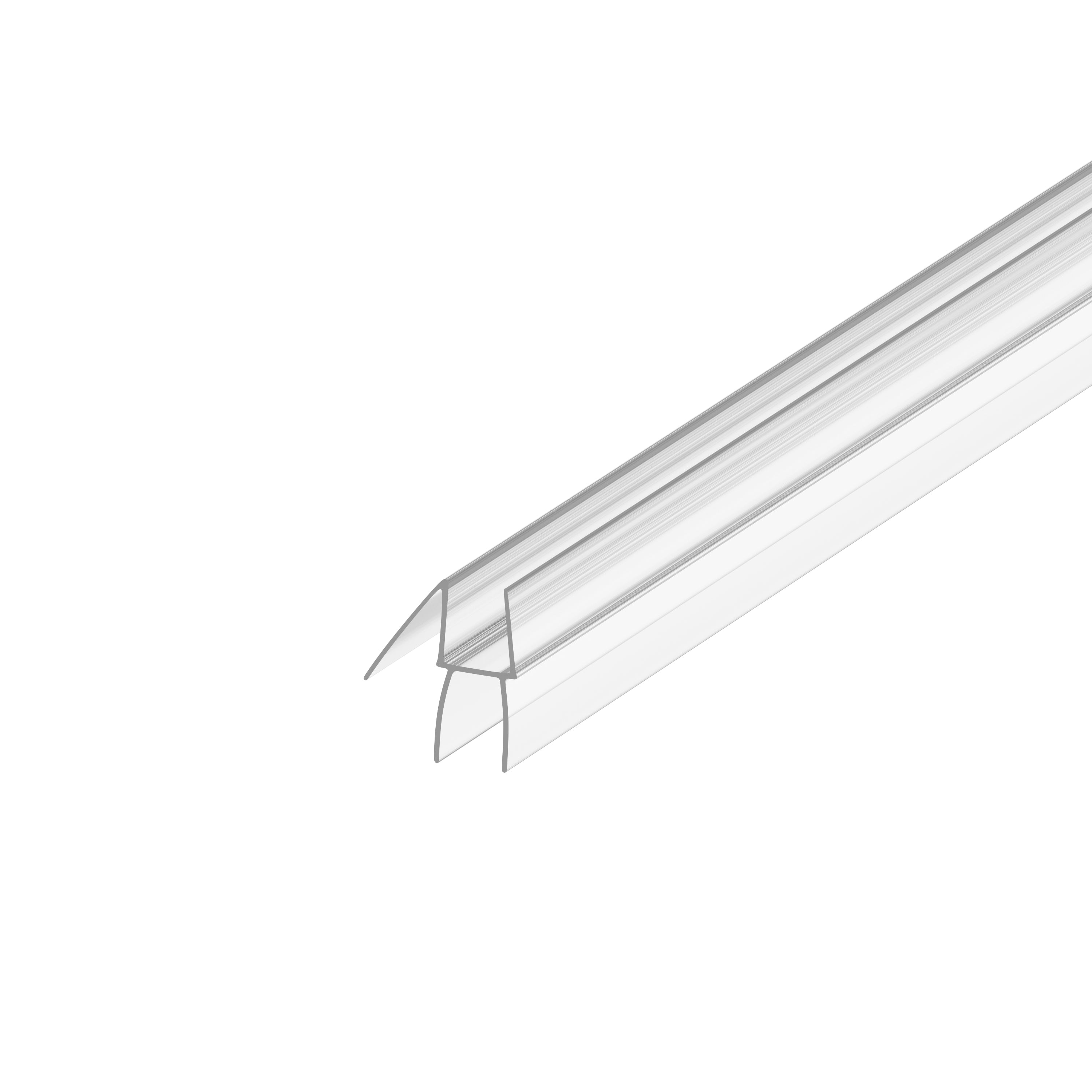 95” Co-Extruded Bottom Wipe with Drip Rail for 3/8” Glass