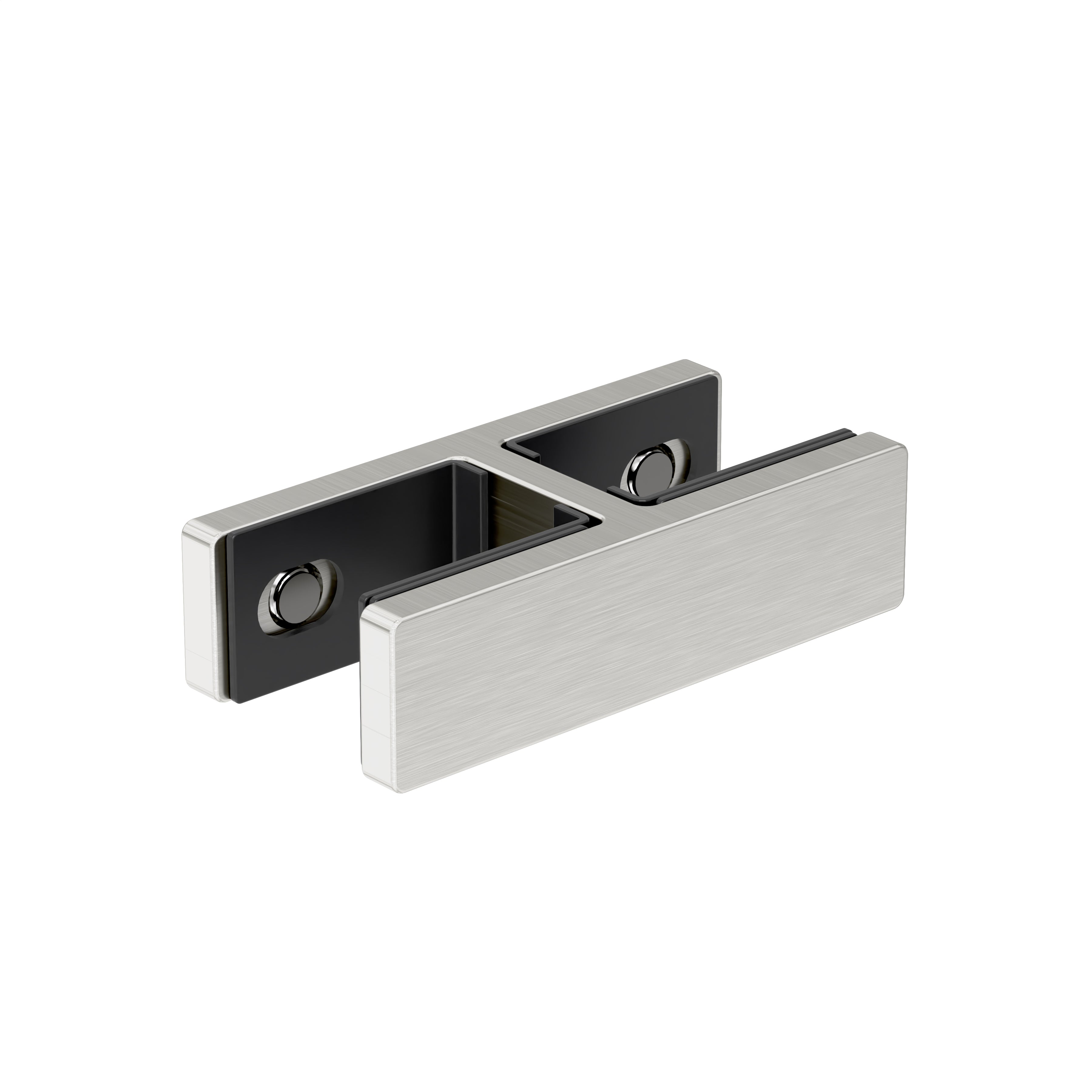 180 Degree Glass to Glass Stainless Steel Stiffener Bracket (for 15-28 mm Glass)