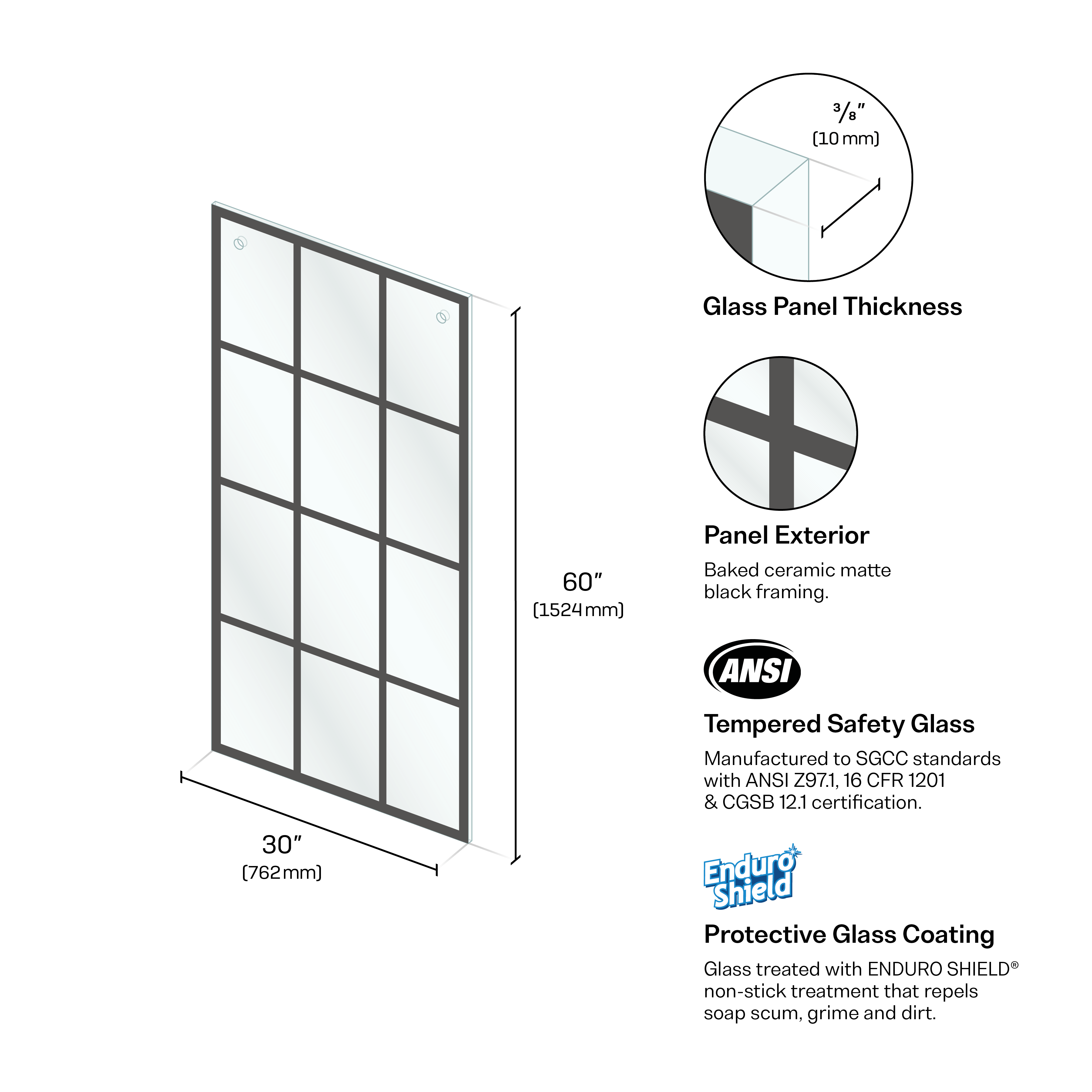 French Silk Screen Bathtub Slider Panels